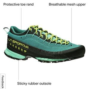 NEW IN BOX La Sportiva TX3 Emerald/Mint Size 39.5 WOMENS
